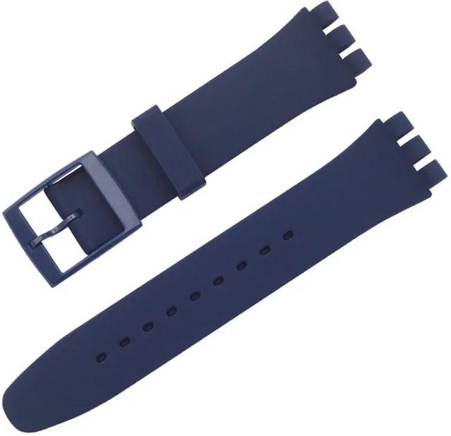 RX-Panjia Uhrenarmband Silikon, Blau, Unisex, 20mm - Bild 1
