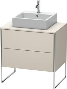 Duravit Waschtischunterschrank XSquare in Beige Matt mit 2 Auszügen, stehend, B: 80 cm, T: 54,8 cm, H: 77,8 cm - Bild 1