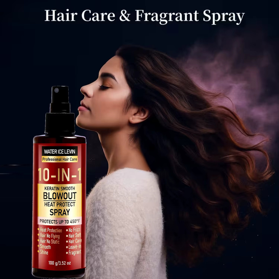 Water Ice Levin Hitzeschutzspray mit Keratin, Hyaluronsäure & Biotin - Bild 2