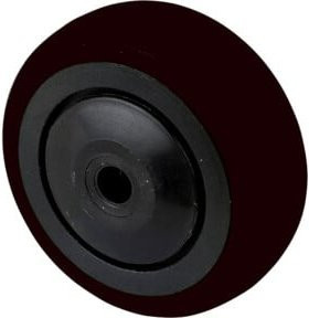 BS Gummirad Rollenrad schwarz Durchmesser: 50 mm - Bild 1