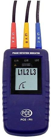 PCE Instruments Drehfeldtester PCE-PI1 in Schwarz und Blau - Bild 1