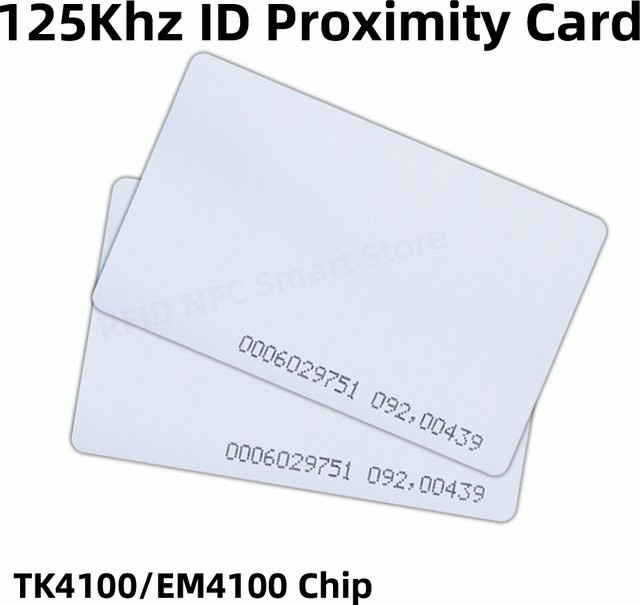 10 Stück Guang Hongrun RFID Access Control Karten, 125 KHz EM4100 TK4100 Smart Proximity Tags, Farbe: Weiß - Bild 1