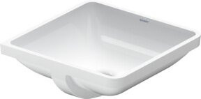 Duravit Einbauwaschtisch Starck 3 in Weiß aus Keramik, B/T: 43 x 43 cm - Bild 1