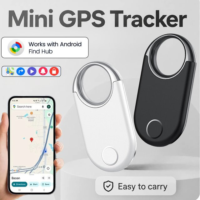 Peocke Android GPS Smart Tag in Weiß, Kompatibel mit Google Find My Device App, Anti-Verlust Gegenstandsfinder für Geldbörse, Schlüssel und Taschen - Bild 1