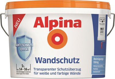 Alpina Wandschutz Schutzanstrich Transparent Satin Matt 1 l - Bild 1