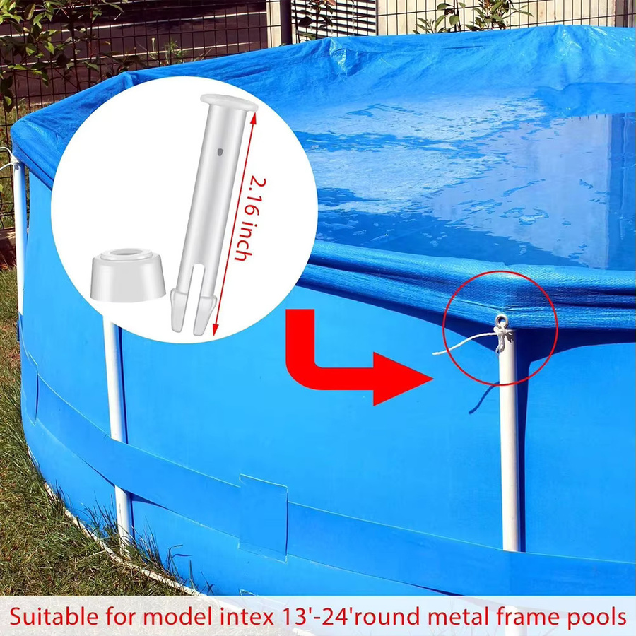 12/24-teiliges Intex Ersatz-Set aus Kunststoff mit Gummidichtung für Pool-Verbindungsstifte in Weiß - Bild 2