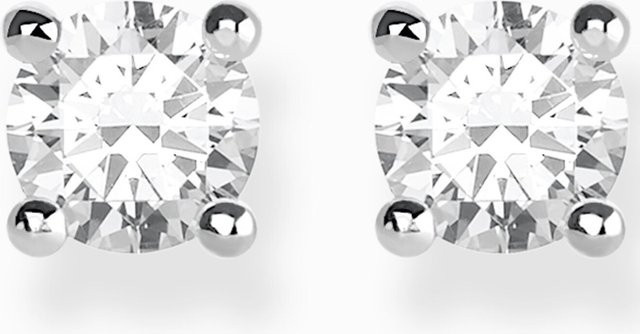 Thomas Sabo Ohrstecker 925 Silber, weißer Stein, Zirkonia, Damen - Bild 1