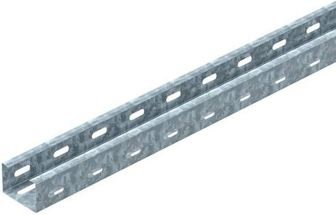 OBO Bettermann Kabelrinne 6047412, Farbe: Silber, L x B x H: 3 m x 5,0 cm x 3,5 cm - Bild 1