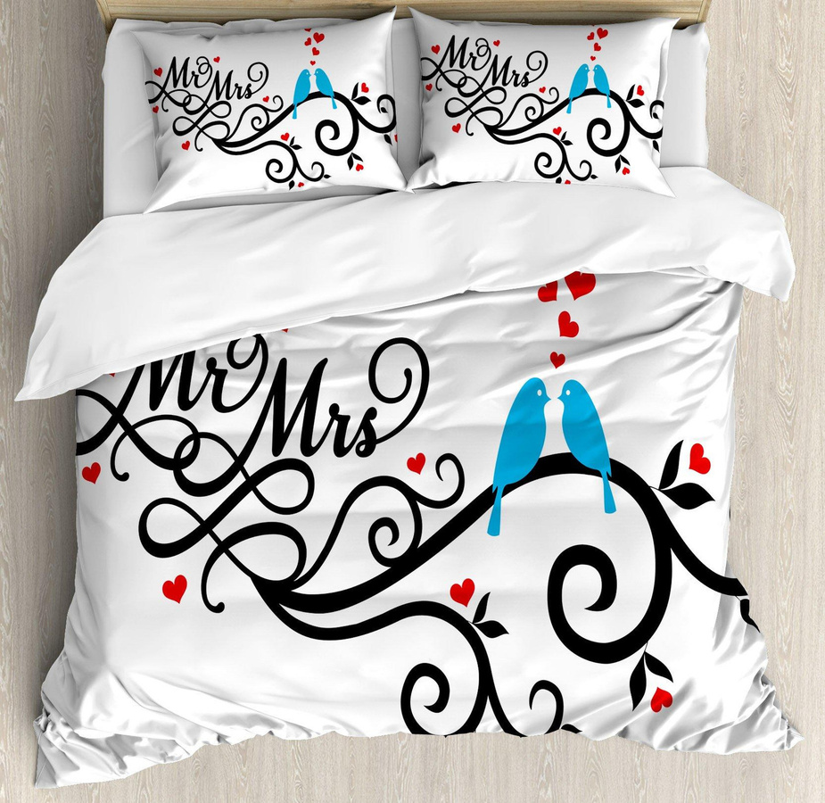 Bettwäscheset Liebesvögel Druck von Creative Homewares für Teenager und Erwachsene, 3-teilig, B/H: 135 x 200 cm - Bild 2