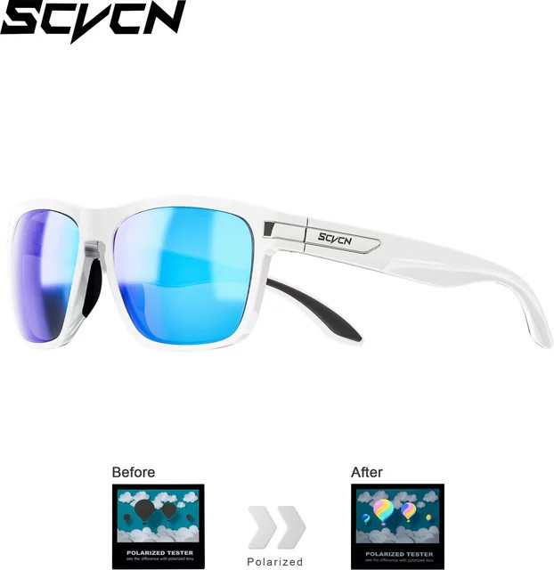 SCVCN Sportsonnenbrille, polarisiert, Vollrand, Unisex - Bild 1