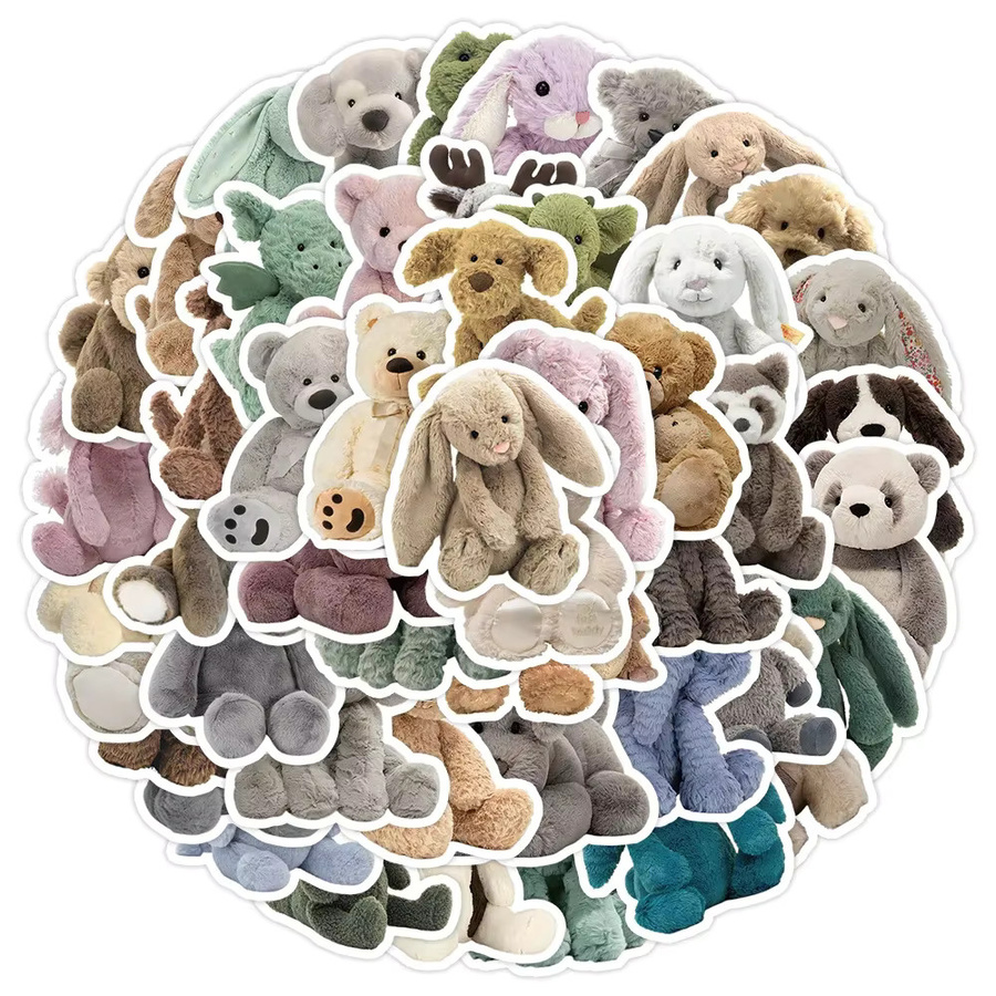 GOGOTU Teddybär Puppe Aufkleber, 50-teiliges Set - Bild 3