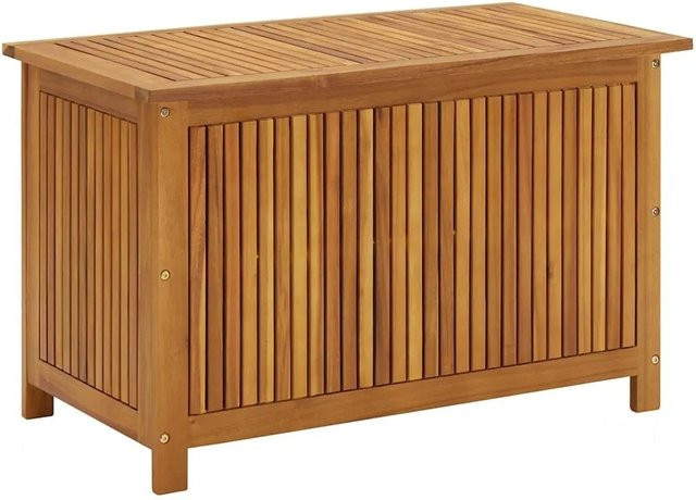 vidaXL Gartenbox aus geöltem Akazien-Massivholz in Braun, B/T/H: 90 x 50 x 58 cm - Bild 1