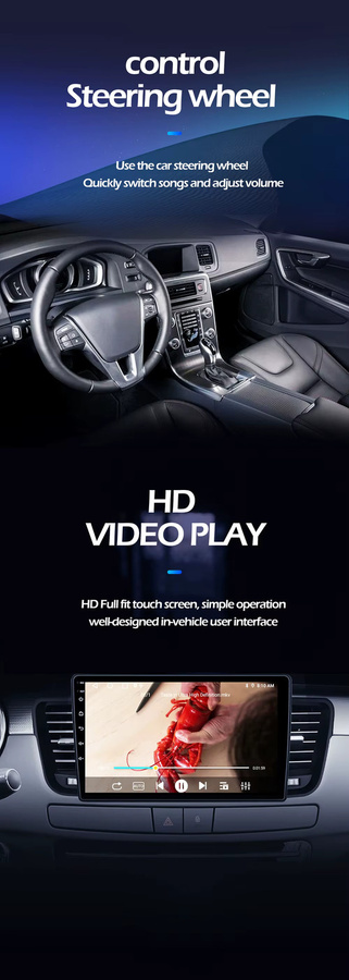 CUCU-NAVI Android 15 Carplay Autoradio mit 7 Zoll Display und 8 Kernen für VW Passat B5 MK4 MK5 Golf 4 Polo Bora Jetta T5 in Schwarz mit GPS Navigation - Bild 2