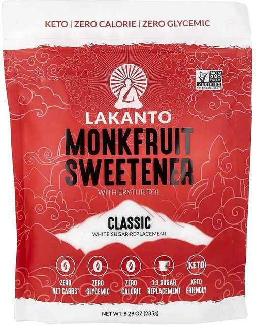 Lakanto Mönchsfrucht-Süßstoff Classic mit Erythritol 235 g - Bild 1