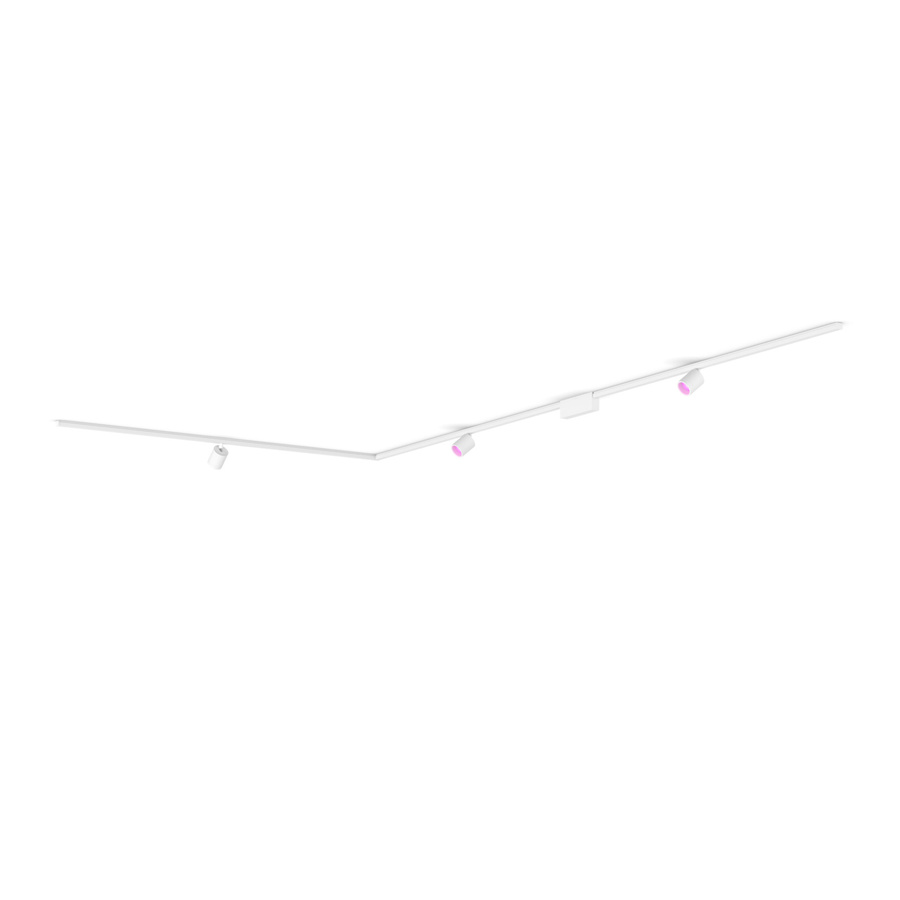Philips Hue Perifo Basis-Set L-förmige Deckenleuchte in Weiß mit 3 LED Spots - Bild 1