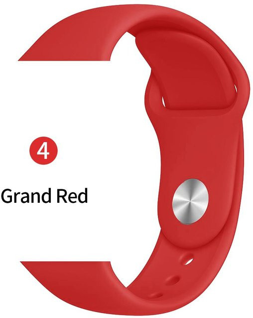 Silikonarmband, Rot, Unisex - Bild 1