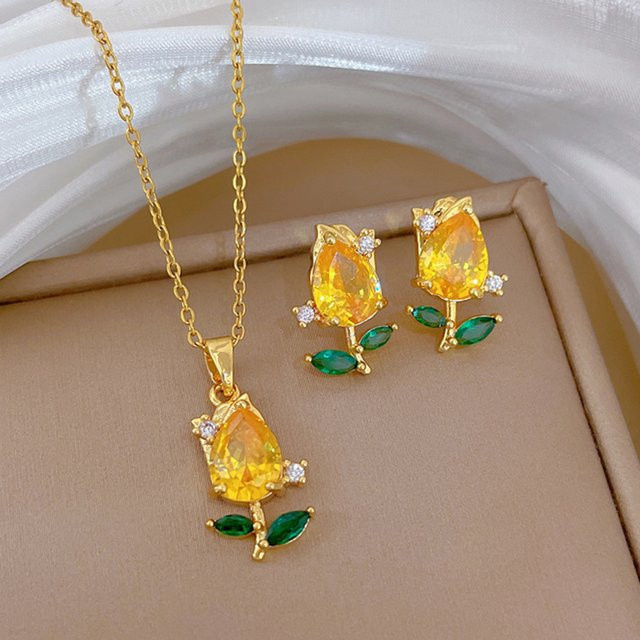 ZAKOL Schmuck-Set, Edelstahl, Kristall, Damen - Bild 1