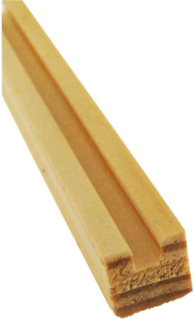 Döllken Profiles Nutleiste aus Kiefer Holz in Braun und Beige, B/H/T: 16 x 12 x 900 mm - Bild 1