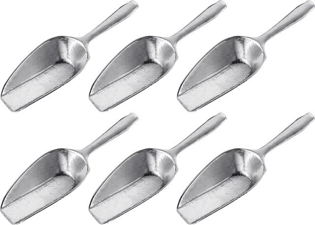 Westmark Mini-Gewürzschaufeln aus Metall, 6 Stück, Silber - Bild 1