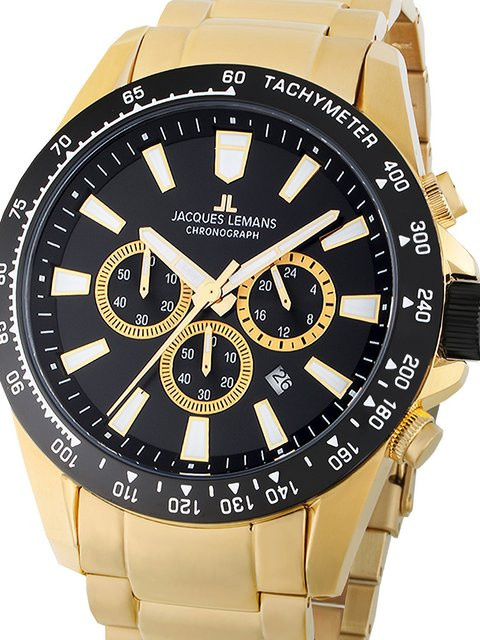 Jacques Lemans Chronograph, Quarz, Edelstahl, 48 mm, Herren - Bild 1