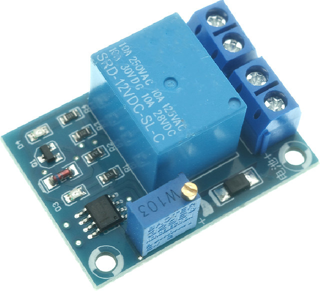12V Batterie-Unterspannungsschutzplatine mit automatischer Abschaltung und Reset-Schalter, DC-Ladespannungsschutz-Steuermodul in Blau - Bild 1