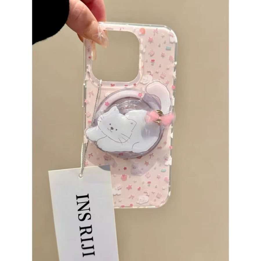 MagSafe Griptok Handyhalterung mit Cartoon Katze Design für iPhone und Samsung - Bild 2