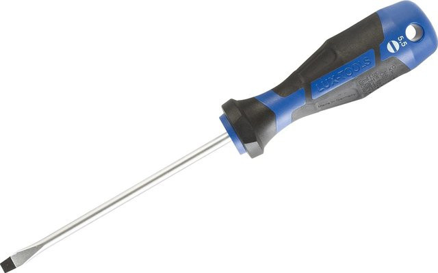 LUX-TOOLS Schraubendreher Schlitz blau SL 5,5 mm x 125 mm - Bild 1