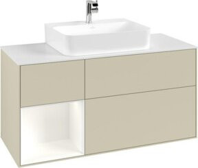V&B Waschtischunterschrank Finion in Silbergrau lackiert, Breite: 120 cm, Tiefe: 50,1 cm, Höhe: 50,1 cm - Bild 1