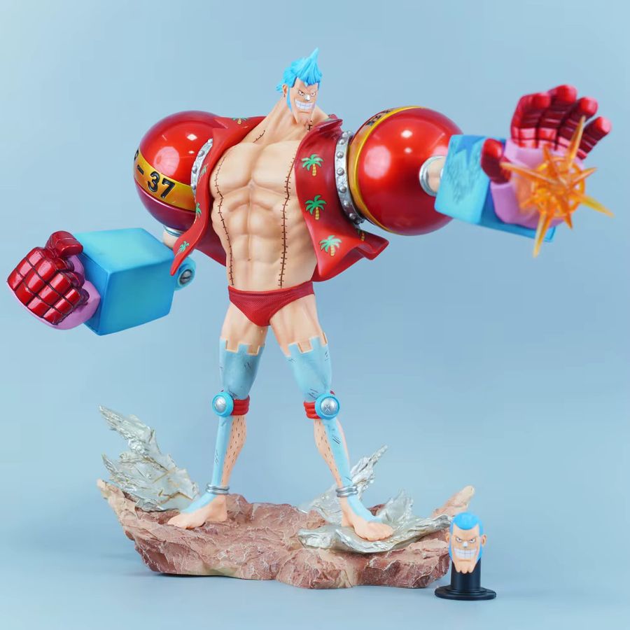 Bandai One Piece Anime Figur Franky als PVC Statue, Multicolor, Höhe: 28,5 cm - Bild 1