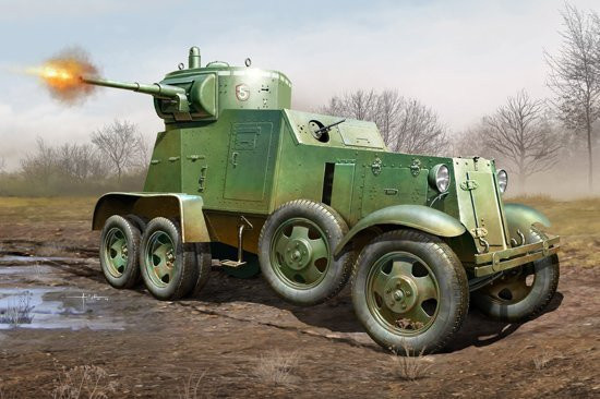 HobbyBoss Soviet BA-3 Armor Car, Fahrzeuge, Grün - Bild 1