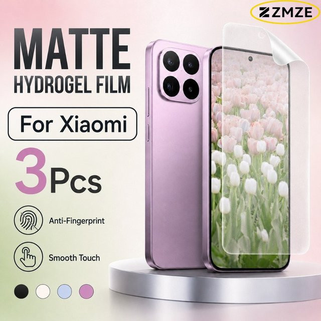 3er-Pack Frosted Hydrogel-Displayschutzfolie für Xiaomi 17 Ultra 17 Pro Max 17 Max 17T 15S 15T 14T 13T Pro 15 14 13 in Transparent - Bild 1