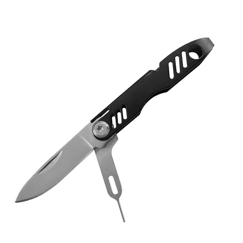 Multifunktionales Schlüsselanhänger-Messer aus Edelstahl als tragbares Werkzeug und Gemüseschneider - Bild 2