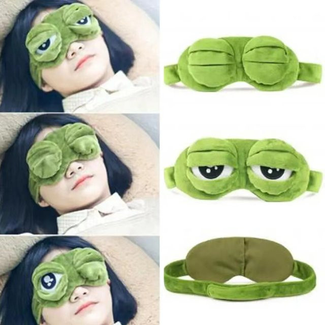 Hirigin Augenmaske, Unisex, Cartoon Frosch - Bild 1