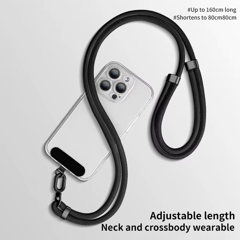 EOENKK Telefon-Lanyard in Pink, verstellbares Crossbody-Handyband mit abnehmbarem Halsband und Kartenclip für deine Handyhülle - Bild 2