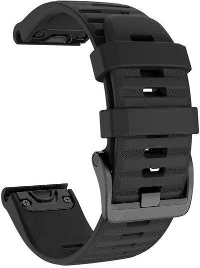 MY-CASE Uhrenarmband Silikon, 22mm, schwarz, Unisex - Bild 1