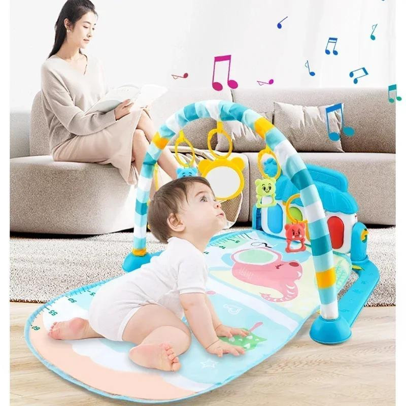Yiran bag Baby Activity Gym Rack Spielmatte mit Klaviertastatur 0-36 Monate - Bild 3