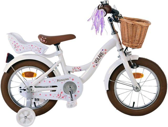 VOLARE Kinderfahrrad Blossom, 14 Zoll, weiß - Bild 1