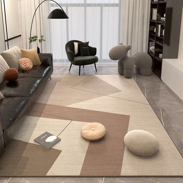 WTEMPO Teppich in Beige, Modernes Abstract Design, Schmutzabweisend und Rutschfest, B x T: 120 x 160 cm - Bild 1