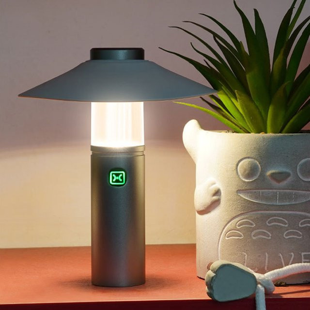 Feimefeiyou Multifunktionale Outdoor-LED-Campinglampe mit Magnet, Touch-Bedienung und wiederaufladbarem Akku in Weiß - Bild 1