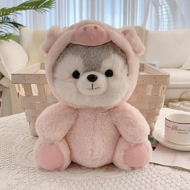 GDzaccly Plüsch Haustier, Koala Schwein Fuchs Dinosaurier Husky, Plüsch, ab 14 Jahren - Bild 1