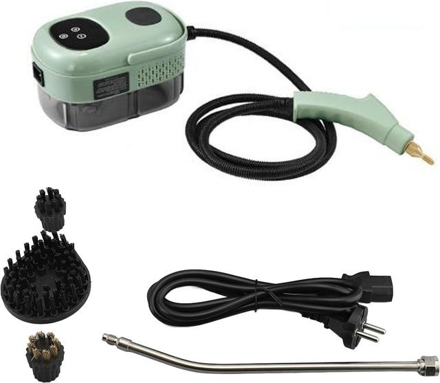 Aimo Handdampfreiniger mit 2500W Hochdruck und 6 Geschwindigkeiten in Grün - Bild 1