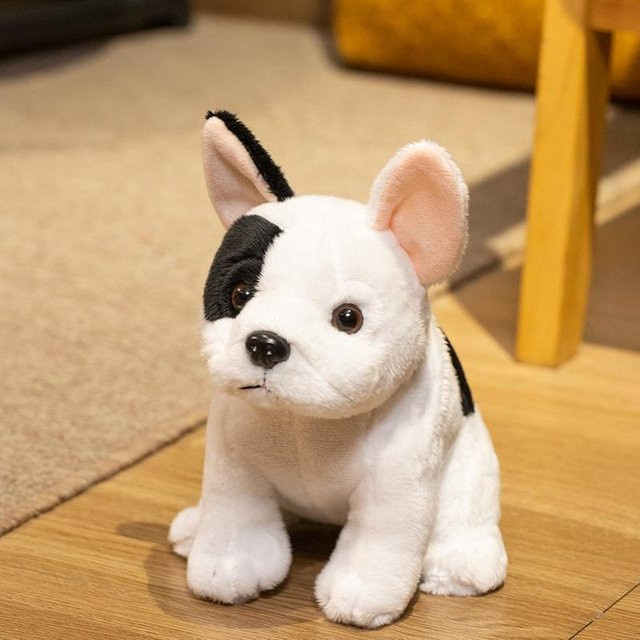 Französische Bulldogge Plüschtier, Weiß, ab 14 Jahren - Bild 1