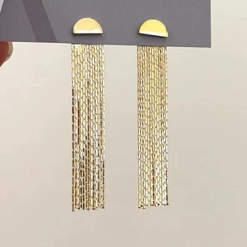 YoYo Ohrringe, Quasten-Tropfenkette, Gold, Damen - Bild 2