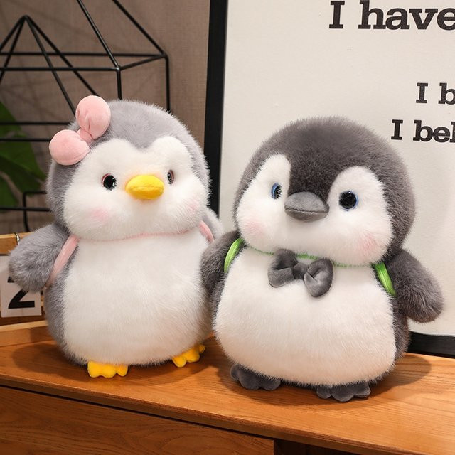 Molutian Pinguin Plüschtiere, Stofftier Kissen, 2-teiliges Set - Bild 1