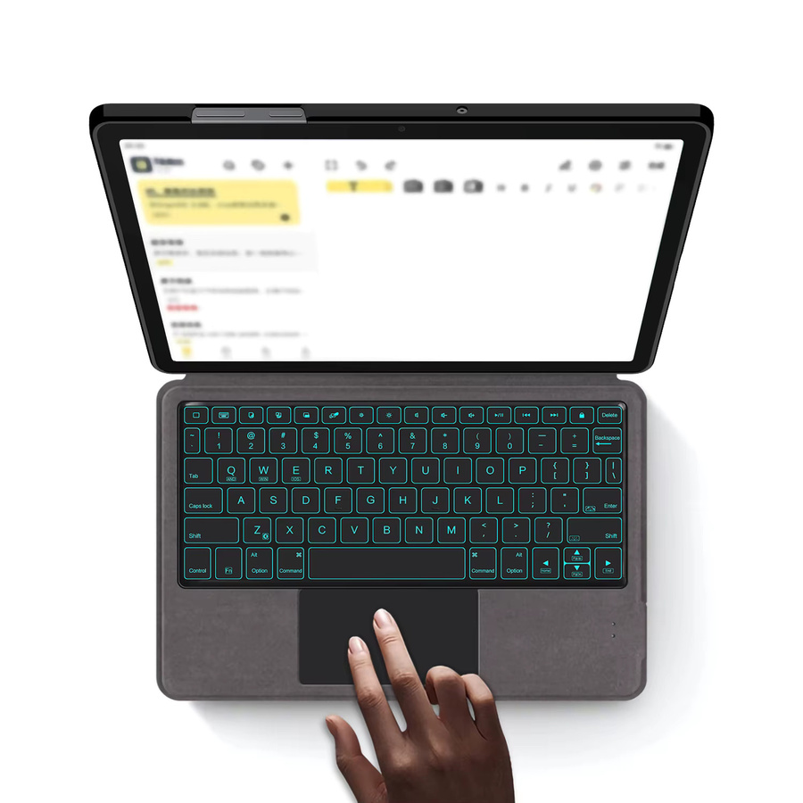 Samsung Magic Smart Keyboard Cover mit Touchpad und Hintergrundbeleuchtung für Galaxy Tab A11 Plus 2025 A9 Plus 11 Zoll in Grau - Bild 4
