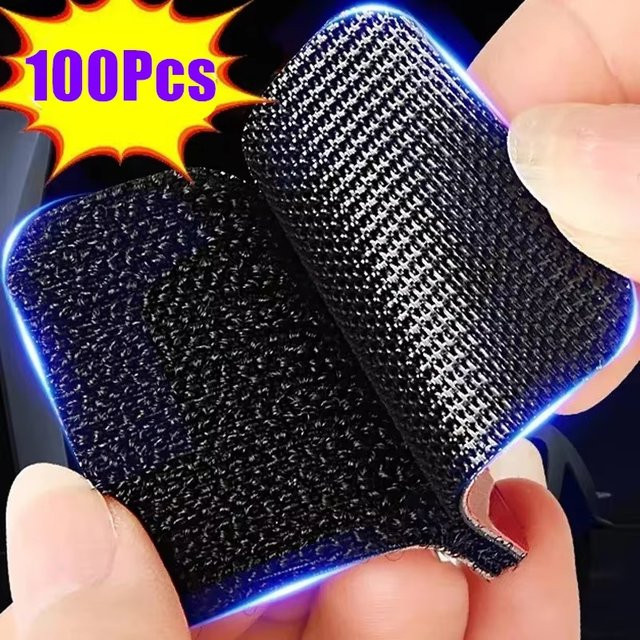 Selbstklebendes doppelseitiges Klettband in Schwarz zum Befestigen und Organisieren von Werkzeugen - Bild 1