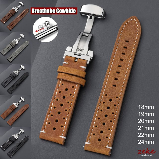Uhrenarmband Vintage Rindsleder, Unisex - Bild 1