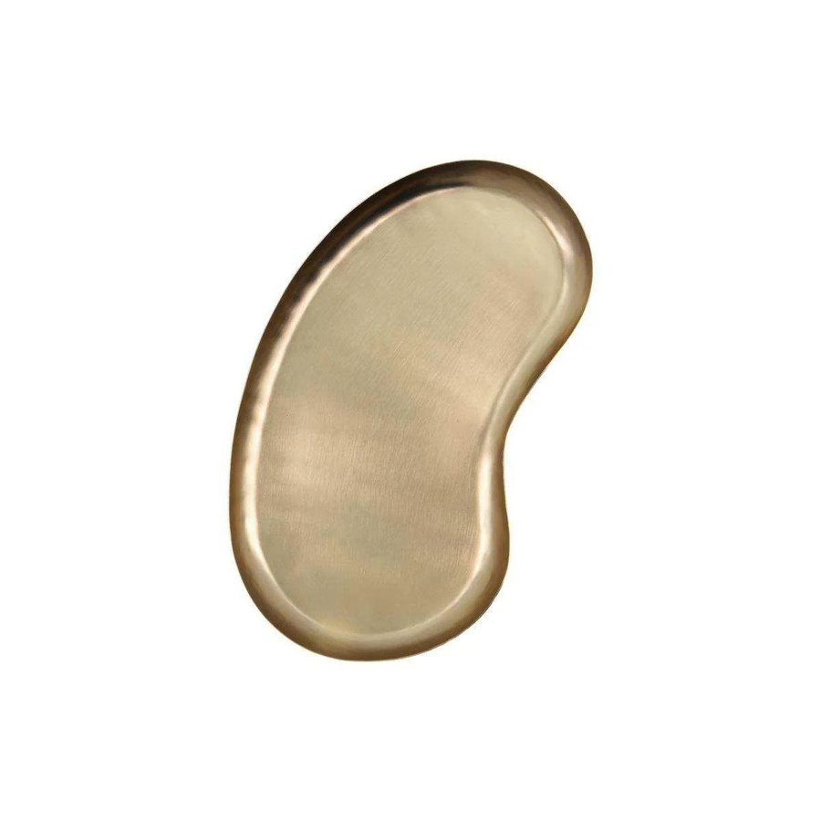 House Doctor Tablett Osea in Antik Bronze mit organischer Form, Durchmesser: 28 cm - Bild 1