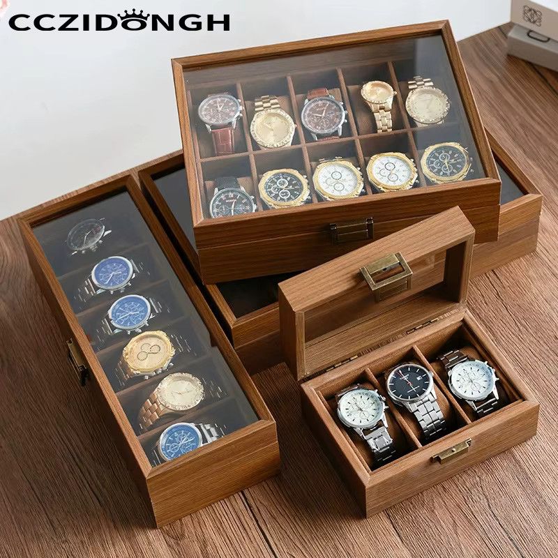 CCZIDONGH Automatischer Uhrenbeweger aus Kohlefaser als Uhren-Schmuck-Vitrine zur Aufbewahrung - Bild 2