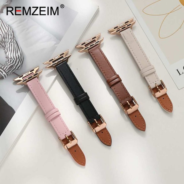 REMZEIM Uhrenarmband PU-Leder, Damen - Bild 1